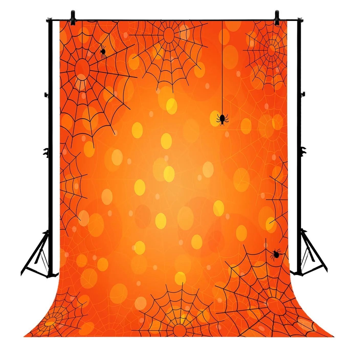 

5x7ft Halloween Color Banquet Spider Polyester Photo Background Portrait Backdrop