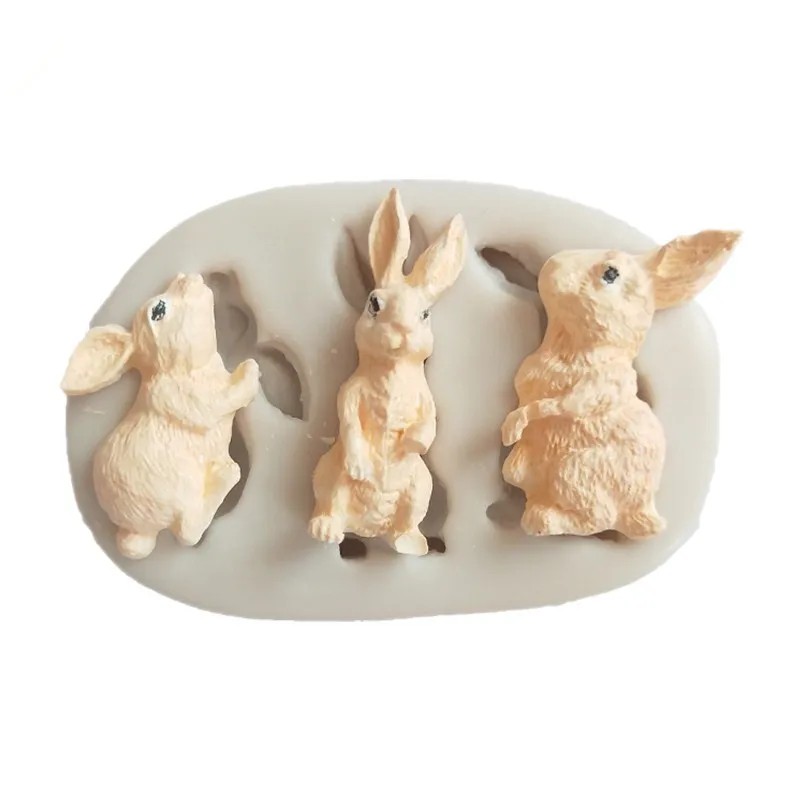 

Animal Rabbit Fondant Silicone Mold Decoration Tool Chocolate Mold Cake Mold