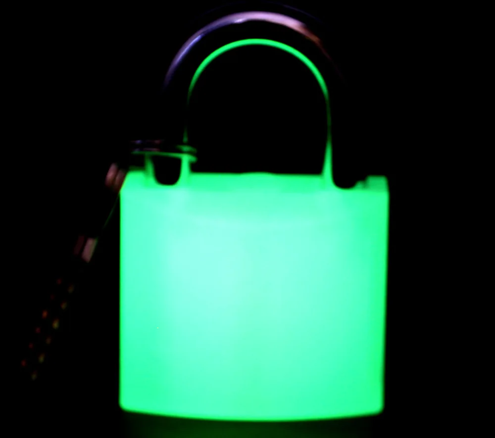 

50MM Luminous padlock power lock boxes Fluorescence padlock Industrial Safety Lock Management practice lock