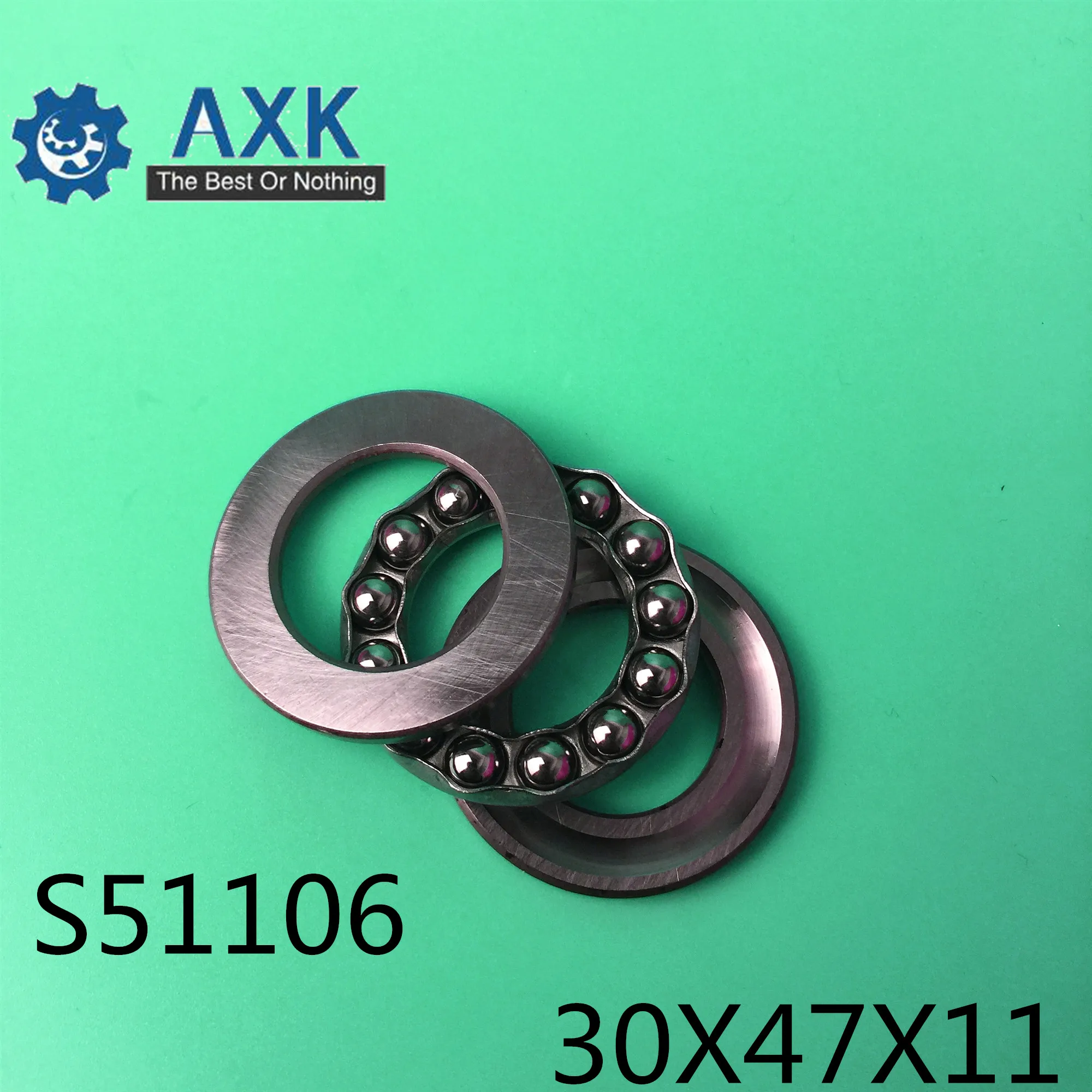 S51106 Bearing 30*47*11 mm ( 2PCS ) ABEC-1 Stainless Steel Thrust S 51106 Ball Bearings