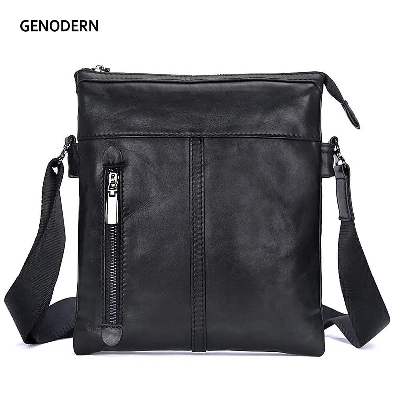 Новое поступление модные деловые мужские сумки мессенджеры GENODERN маленькая сумка