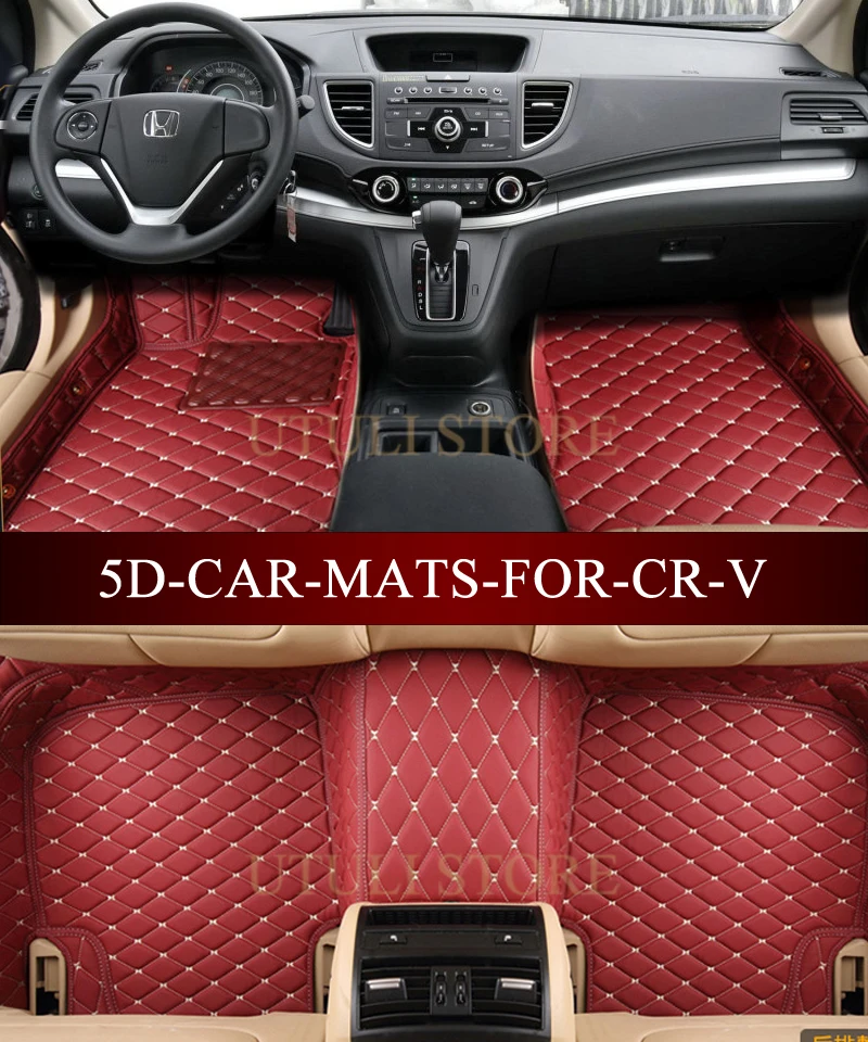 Leather Car Floor Mats For Honda Crv Custom Fit Car All Weather