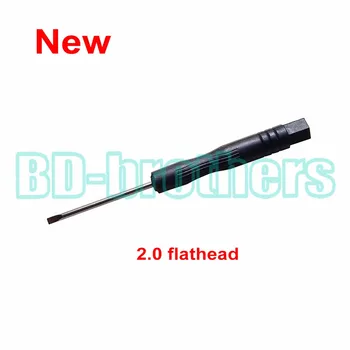 Best New 2.0 Flathead Straight Screwdriver Slot Type Slotted Screwdrivers Open Tool For Computer Toy Phone Repairing 3000pcs/lot