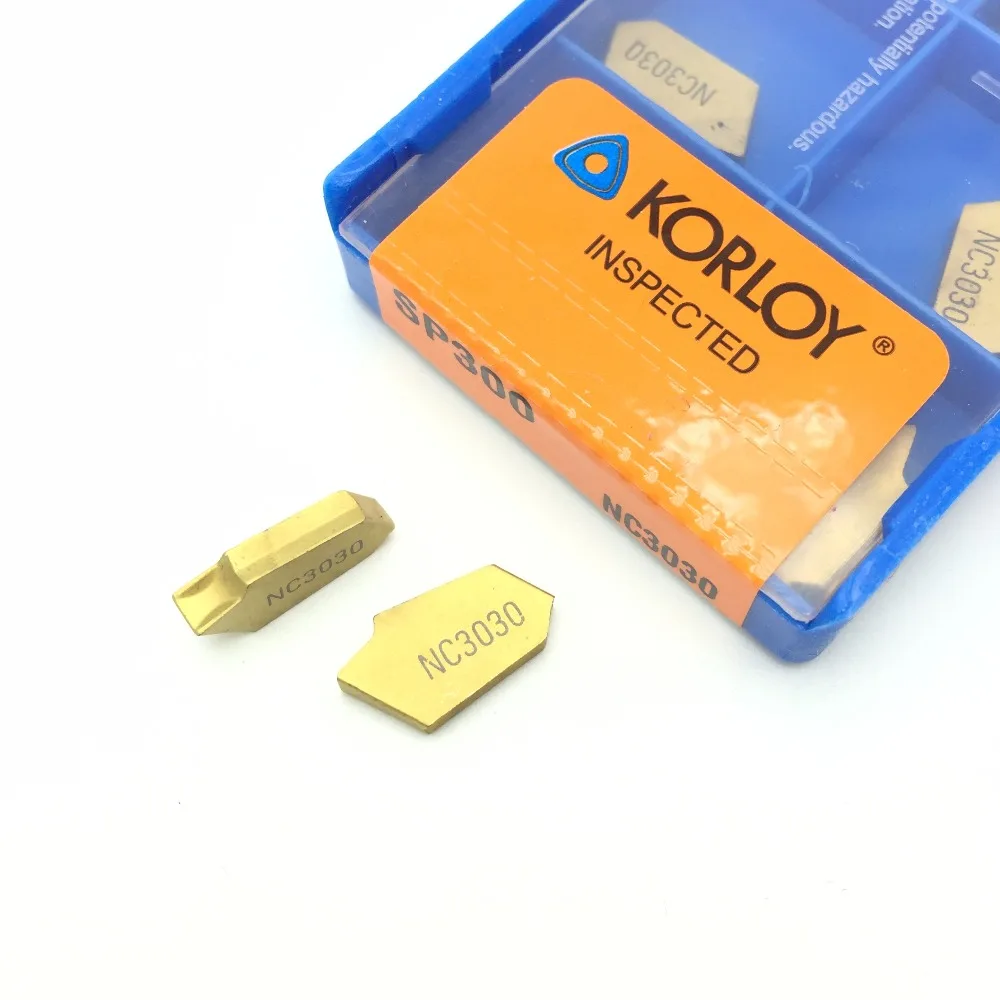 

KORLOY 20PCS SP300 NC3030 grooving Carbide inserts lathe cutter turning tool Parting and grooving tool Parting off cnc tool