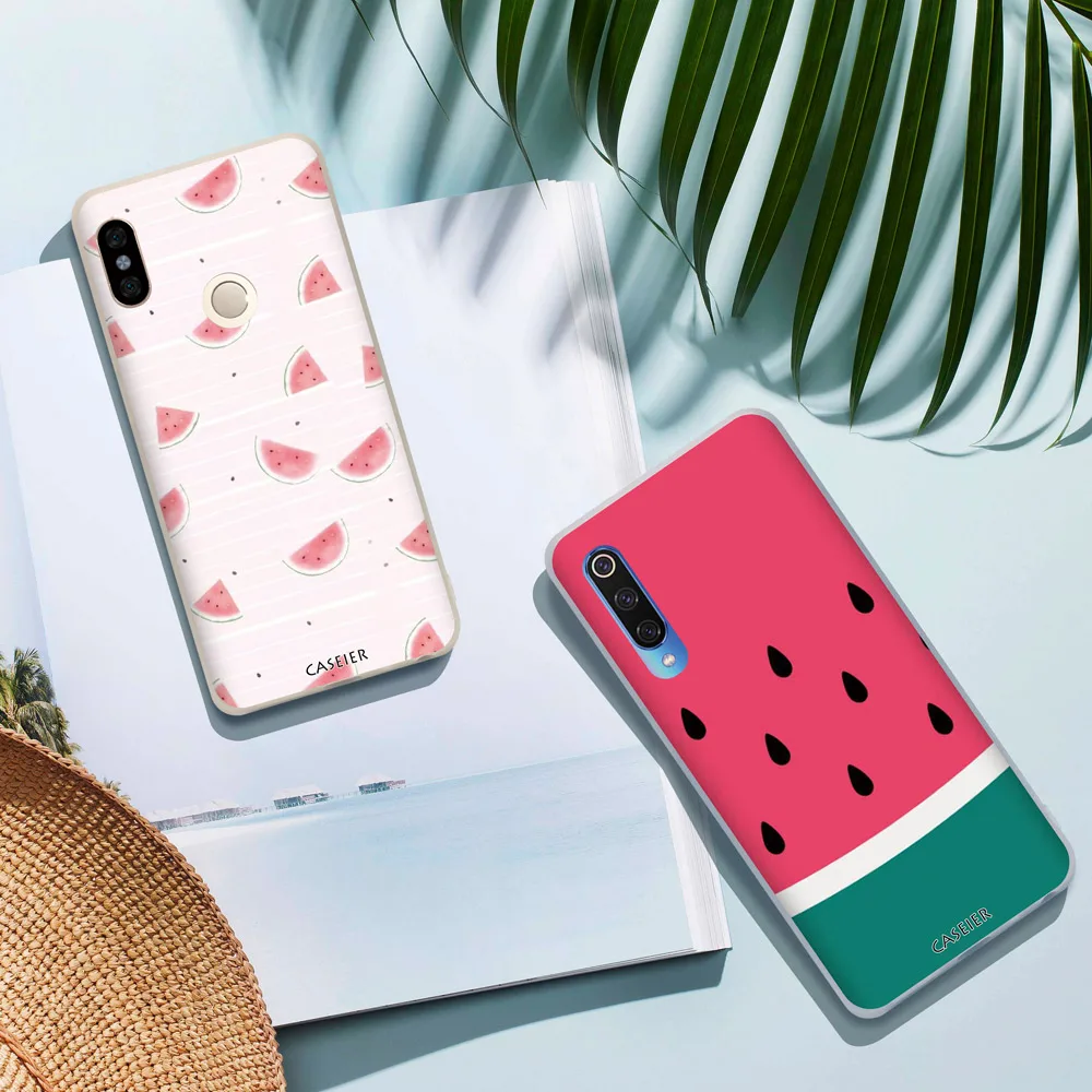Чехол CASEIER в летнем стиле для Xiaomi Redmi 6A 5A 4A 4X Note 7 5 6 Pro чехлы с рисунком арбуза 8 Lite A1 5X