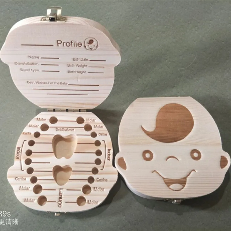 Montessori Educational Toys Wooden Box for Baby Teech Lanugo Umbilical Cord Collection Toddler Anniversary New Year Gift Russian (6)