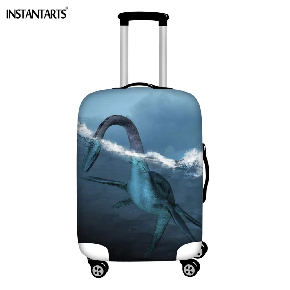 INSTANTARTS Sea Dragon Printing Luggage Cover Waterproof Thicken Zipper