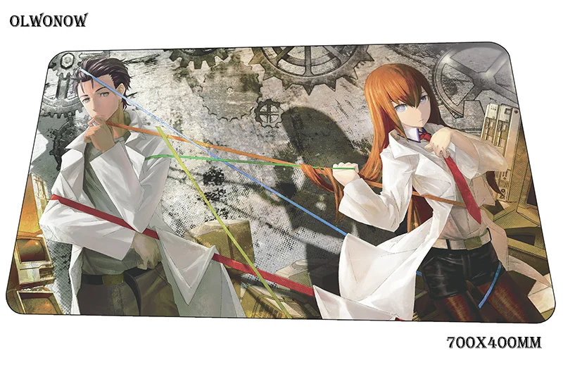 Steins gate коврик для мыши в стиле эстетизма компьютерный коврик 70x40 см Игровой Коврик Большой Профессиональный коврик для мыши Клавиатура игры ПК геймер стол - Цвет: size 700x400x2mm