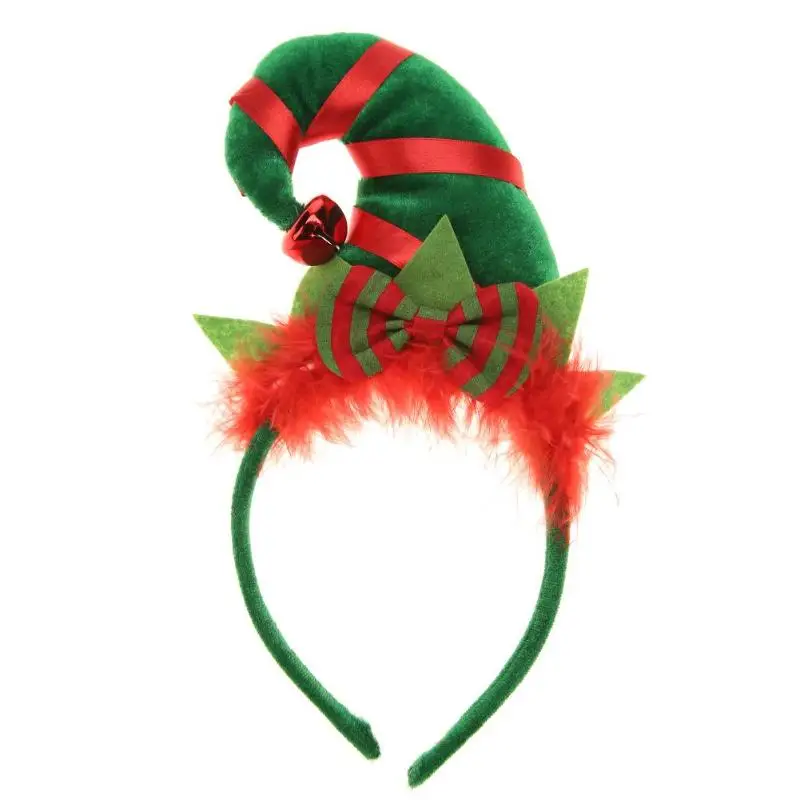 Рождество Для женщин и девочек Милая повязка Hairband фестиваль Новогодние повязки обруч для волос Аксессуары Рождественский праздничный подарок декор