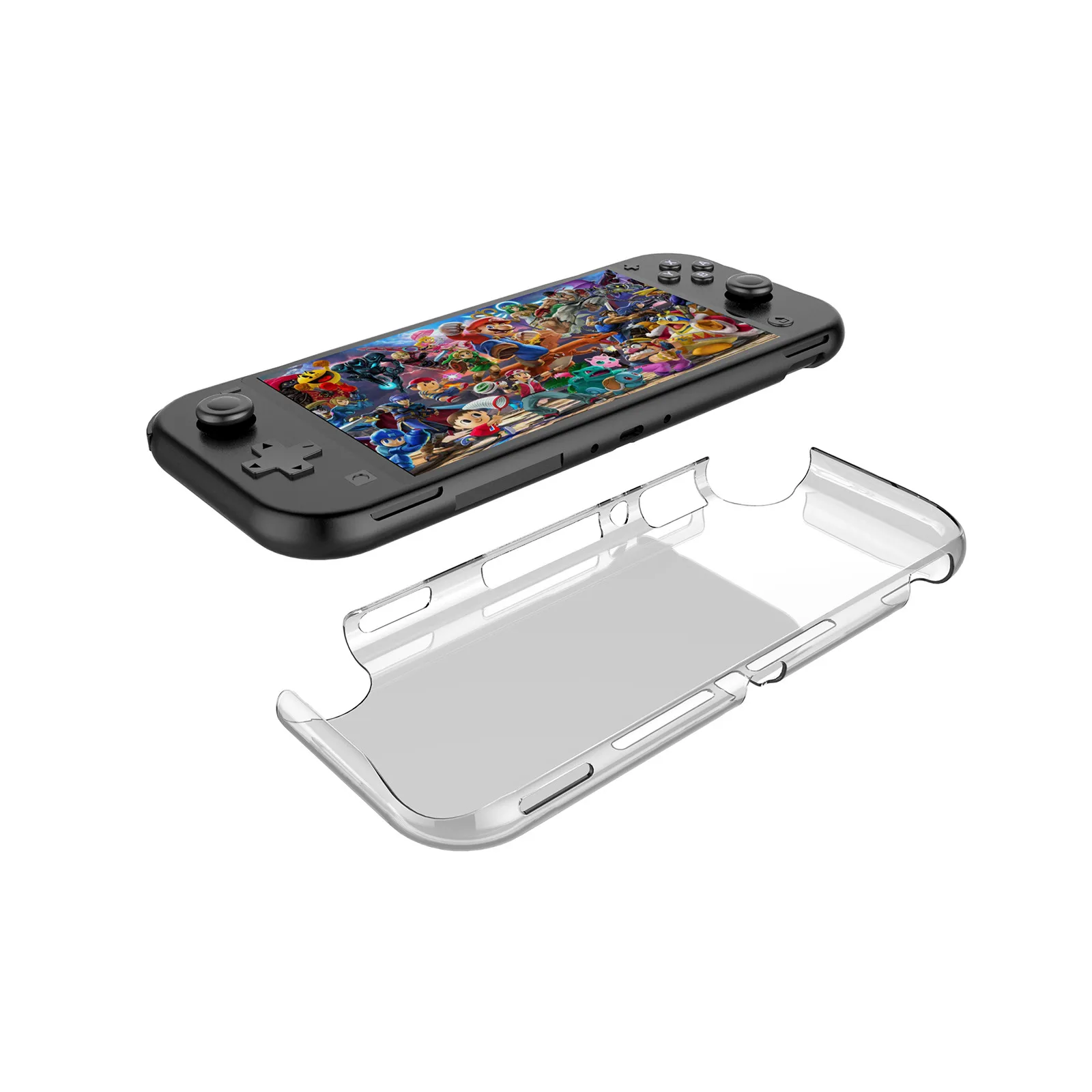 

Soft /Hard Transparent Case Cover Shell for Nintend Switch Lite Console Anti-Scratch Clear Back Cover Shell Protective Cases