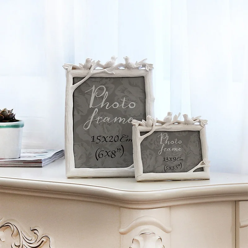 Modern Resin Bird Photo Frames Ornaments Bracket Photo Frame Miniature