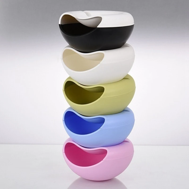 

Creative Mouth Big Lazy Men Fruit Box Cartoon Plastic Double layer Snack Nuts Plate Living Room Candy Box Phone holder