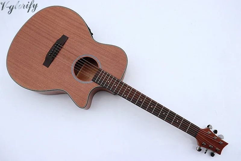 Buy 40inch full mahogany folk guitar acoustic guitar