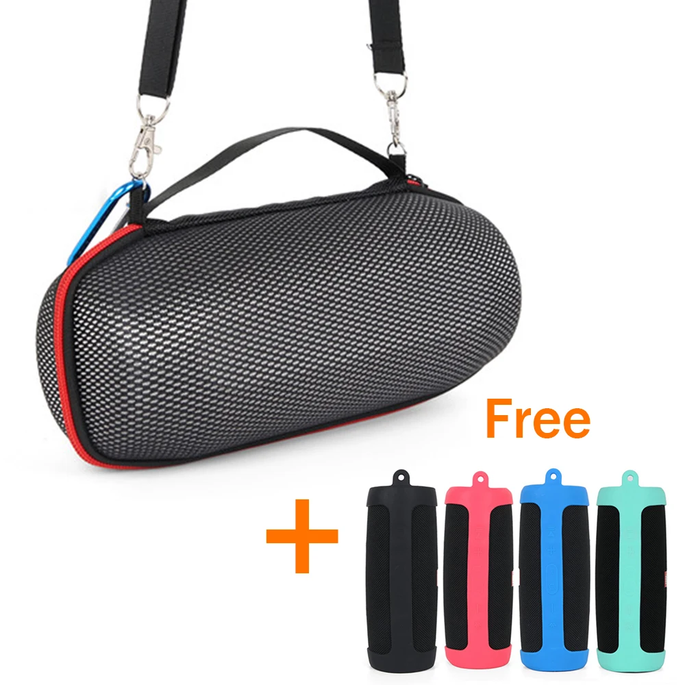 2 в 1 EVA жесткий ящик для хранения на молнии + Мягкий силиконовый чехол JBL Charge 4 bluetooth