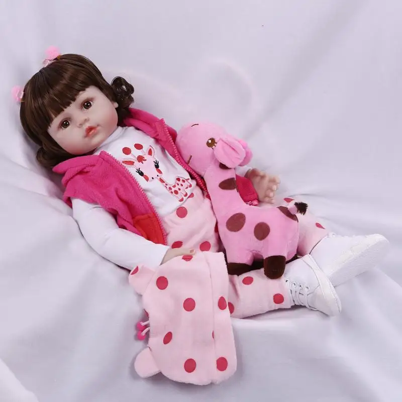 

58cm Silicone Reborn Baby Dolls Boneca Reborn Realista Fashion Dolls For Princess Children Birthday Gift Bebes Reborn