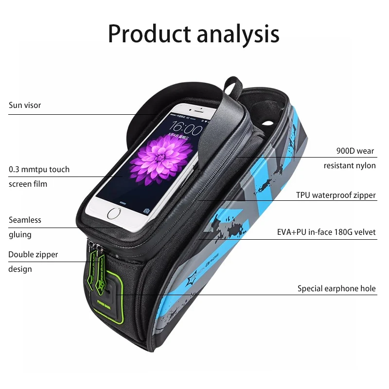 Водонепроницаемый Сенсорный Экран велосипедные сумки для 5,8/6,0 телефона Велоспорт MTB дорожный велосипед передняя рама сумка кошелек-туба хранение мобильных телефонов сумка