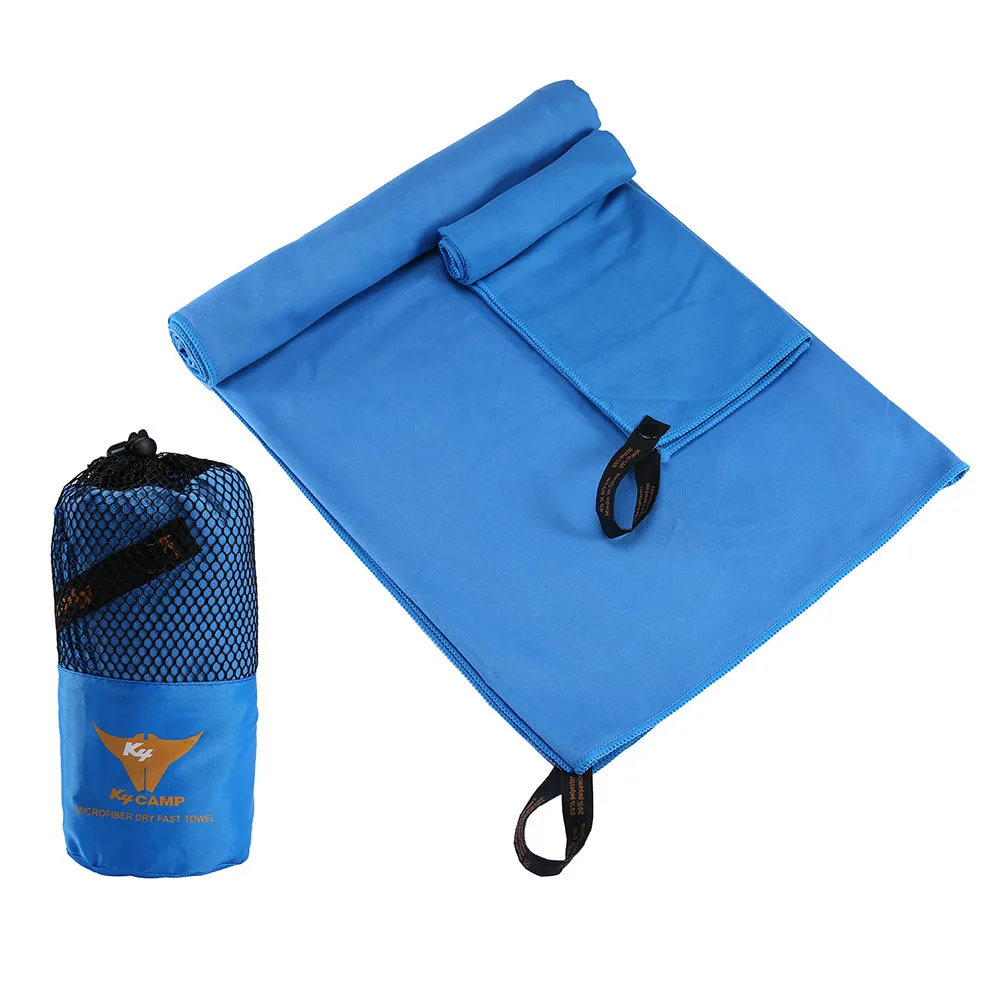 2 шт./компл. Спорт на открытом воздухе, быстро сохнет, банное набор Полотенца микрофибры нескользящие Полотенца для ванной тренажерный зал Йога-коврик для кемпинга пляжные Полотенца Одеяло - Цвет: Blue
