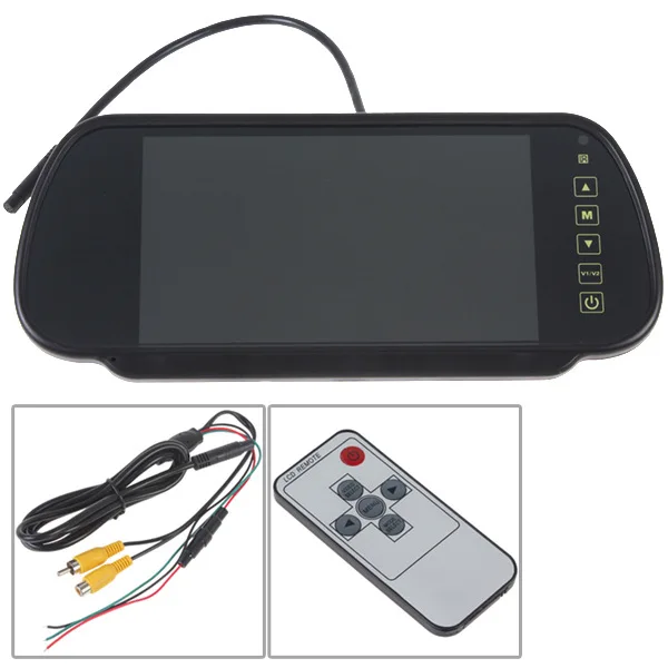 

On-board 7-inch Rearview Mirror LCD Visual Reversing Radar Reversing Radar LCD Display Special Display for Vehicle Radar