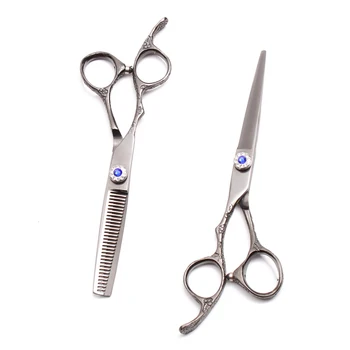 

Left-Hand 6" 17.5cm 440C Customize Logo Hairdresser's Scissors Cutting Scissors Thinning Shears Professional Hair Scissors C8002