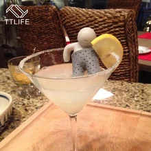 TTLIFE уникальный милый ситечко для чая Силиконовое чайное ситечко чайник с фильтром чайные пакетики для чая и кофе посуда для напитков