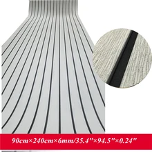 EVA тик настил лист для лодки яхты морской пол ковер 90cm240cm6mm светильник серый с черным чеканкой аксессуары для лодки