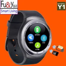 New Fashion Y1 Smart Watch Support SIM Card and TF Card with Whatsapp and Facebook & Twitter APP Smartwatch Pk Gt08 Q18 Dz09