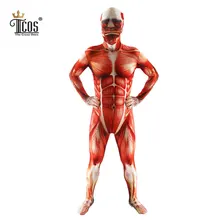 TCOS 2016 NEW Attack On Titan Cosplay Costumes Men Zentai Suit Zipper Back Bodysuit Lycra Nylon Full Body TCOS 2016 NEW Attack On Titan Cosplay Costumes Men Zentai Suit Zipper Back Bodysuit Lycra Nylon Full Body