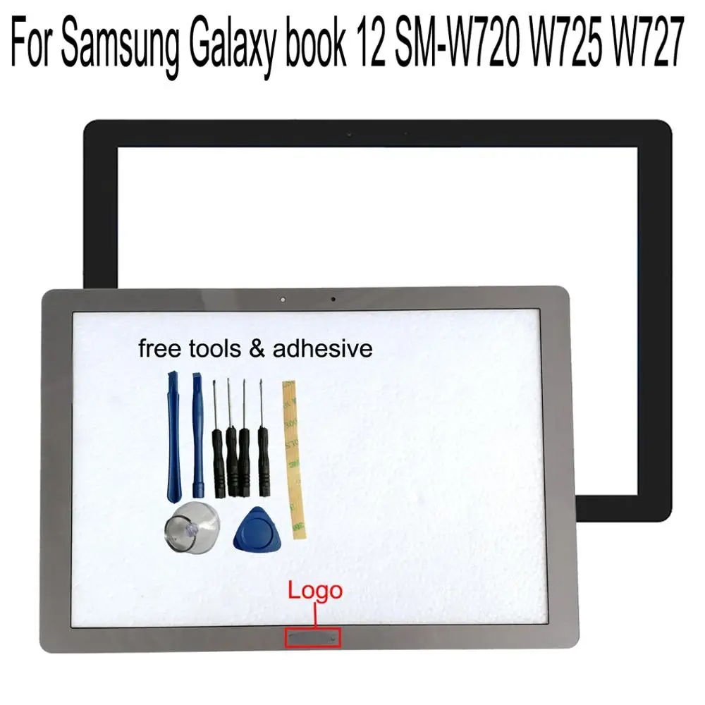 Shyueda newFor samsung Galaxy book 12 SM-W720 W725 W727 внешняя Передняя стеклянная панель с сенсорным экраном дигитайзер