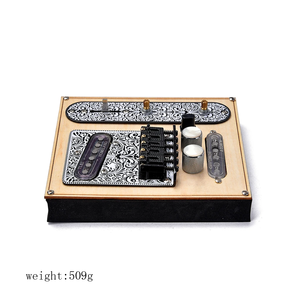Tooyful 3 Way Prewired Control Plate Bridge Volume Tone Knobs for Telecaster Musical Instrument Parts Replacement Accessories