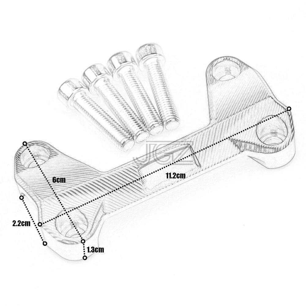 Оранжевый для KTM Duke 125 200 390 2013 2014 2015 2016 мотоцикла CNC алюминий руль подъемники зажим