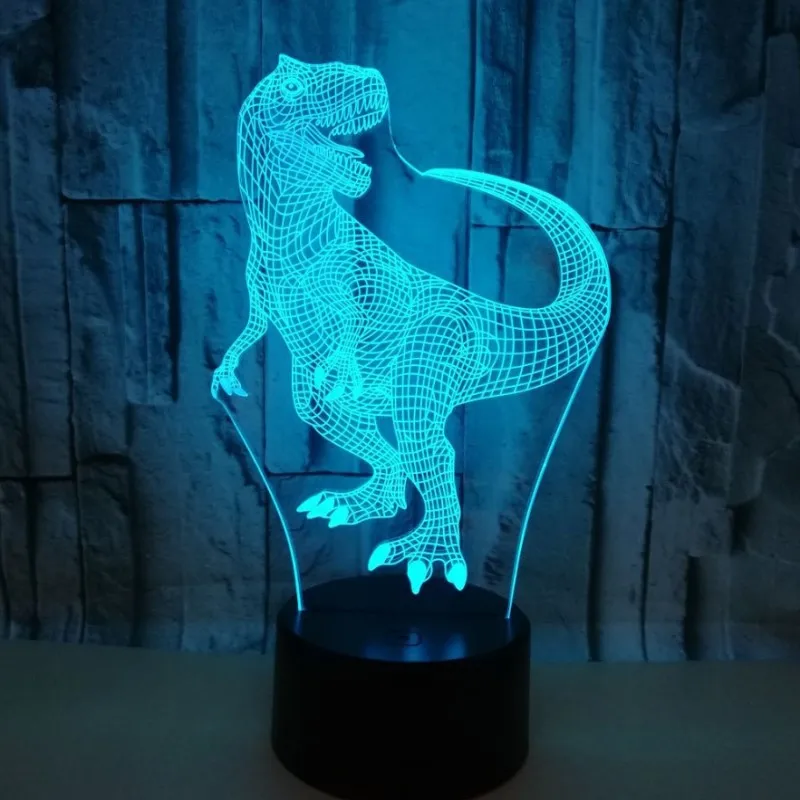 

Colorful Touch 3d Lamp Illusion Led Night Light USB Dinosaur Atmosphere Table Lamp for Children Baby Kids Gift Bedside Bedroom