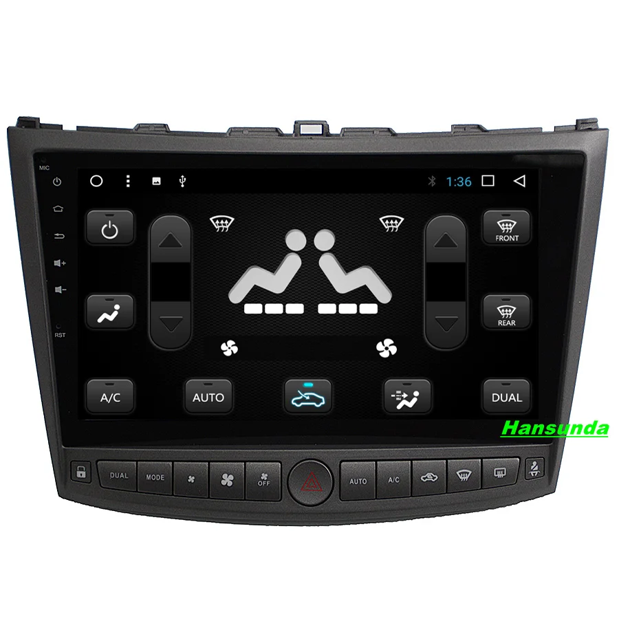 Sale Free maps of Russia! 9inch big screen Android 7.1 Car Multimedia GPS Navigaton Video Radio Player in dash for Lexus IS200 IS220 6