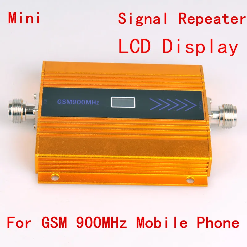 

LCD Display !!! GSM Booster 2G Cell Phone GSM Signal Booster 900MHz Mobile Signal Repeater Cellular Amplifier yellow color