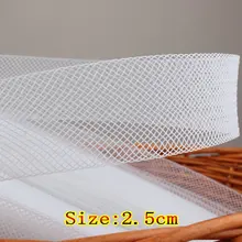 Жесткая оплетка из полиэстера с косичкой, крины, 1 дюйм, 100 Yd