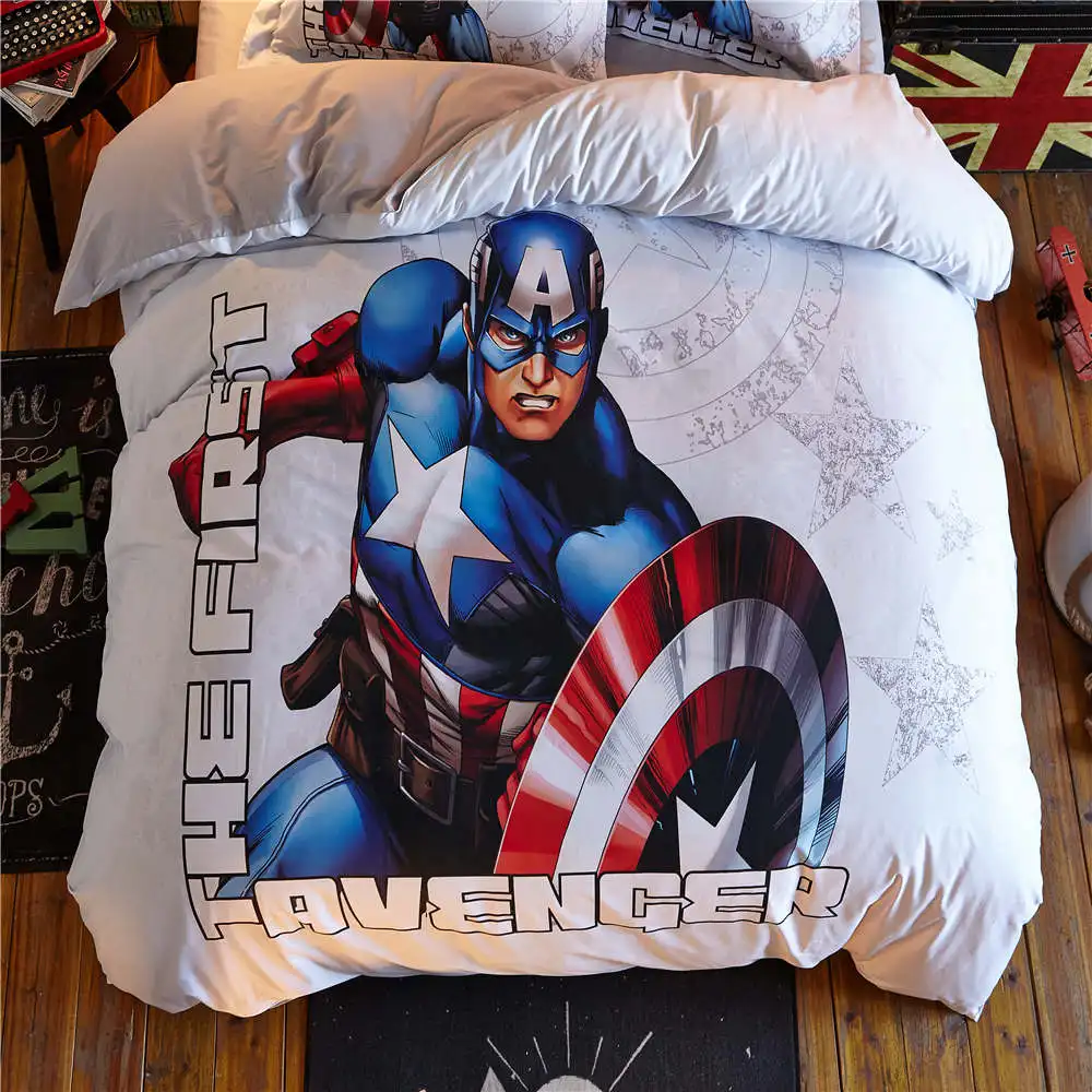 3d printed marvel bed set cotton disney bed sheet set single twin full