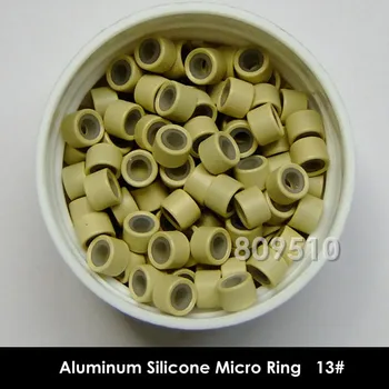 

5.0mm Black#, Brown#, Dark Brown#, Blond# Aluminum Silicone Micro Ring 3000pcs/lot Hair Extension Links. Free Shipping
