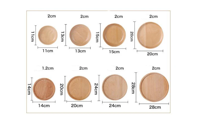 Японский Elm круглый поднос из цельного дерева закуска сушеные фрукты закуска тарелка используется для креативной Западной кофе Десерт суши ужин тарелки