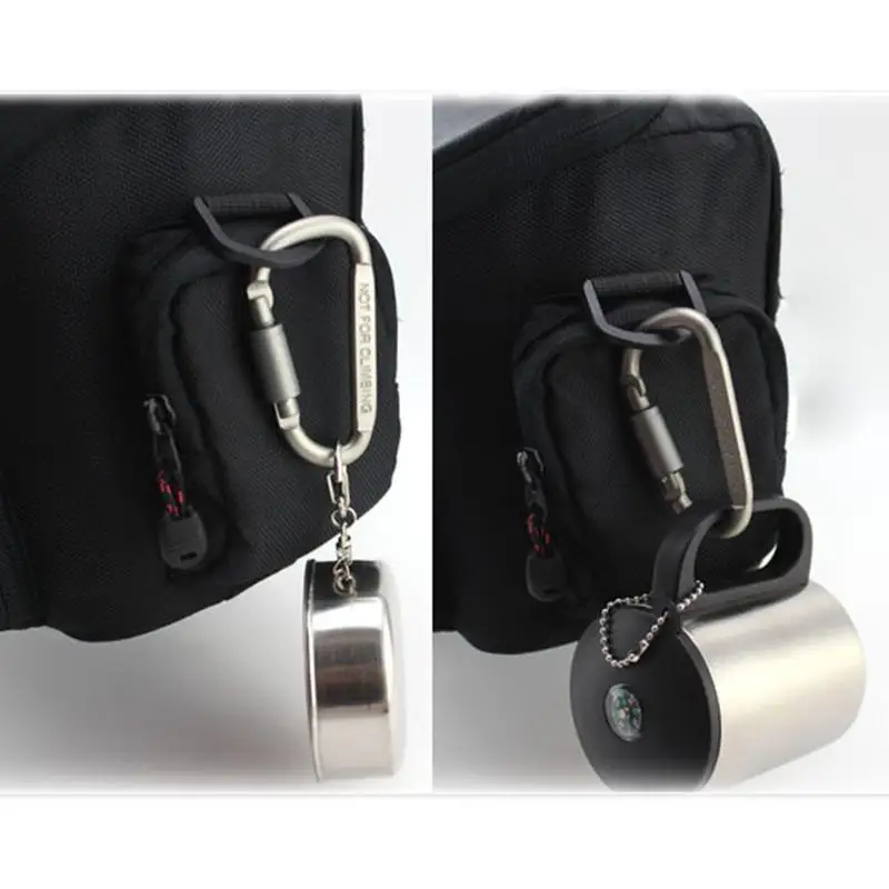 NEW D-Shaped Aluminum Alloy Carabiner Screw Lock Hook Clip Key Ring Outdoor Camping Climbing Tools Multifunction Travel Kits 