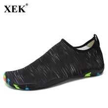 XEK мужская пляжная обувь водонепроницаемая обувь для плавания взрослых унисекс мягкой плоской подошве Приморский обувь прогулочная Lover yoga обувь AC02