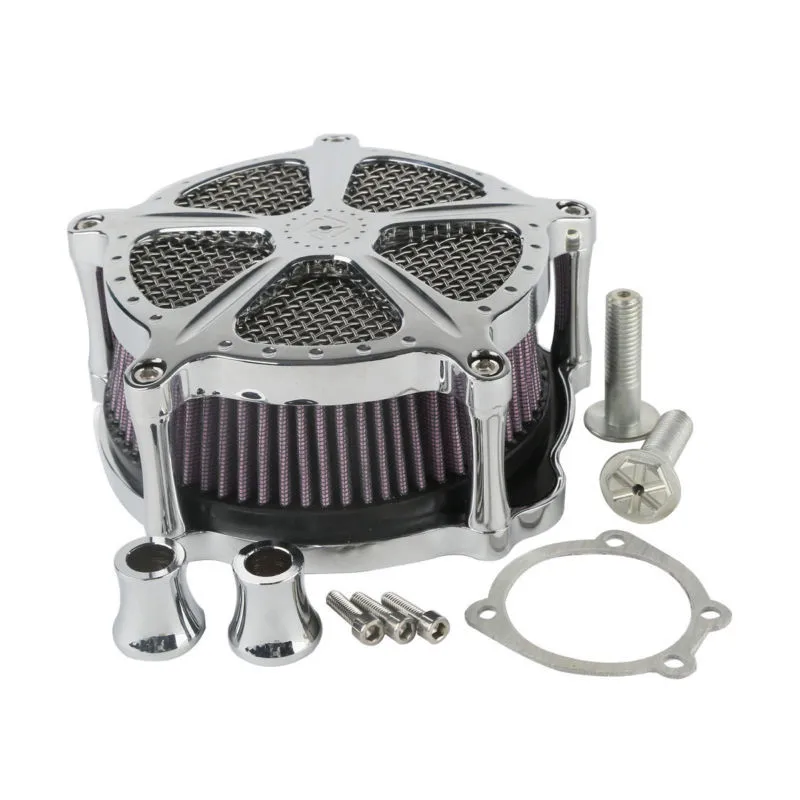 

Chrome Air Cleaner Speed 5 For Harley Sportster 1200 883 91-18 Forty Eight 10-14 Seventy Two 1991-2018 Motorcycle