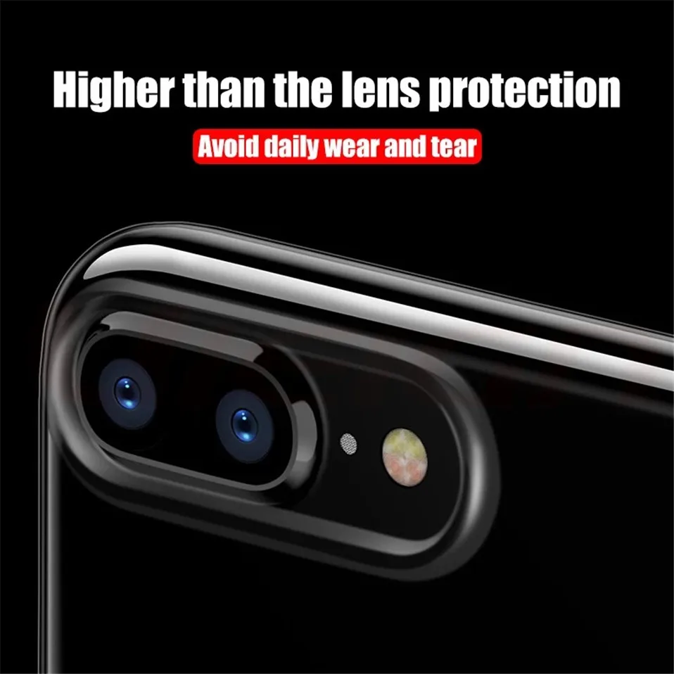 Transparent TPU case for iPhone X 6 6s 7 8 Plus 05
