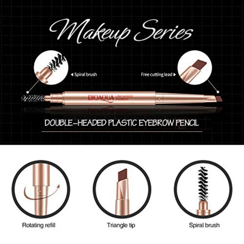 1PC Multifunction Automatic Eyebrow Pen for Long Lasting Waterproof Eyebrow Pencil With Eyebrow Makeup Brush 1PC Multifunction Automatic Eyebrow Pen for Long Lasting Waterproof Eyebrow Pencil With Eyebrow Makeup Brush