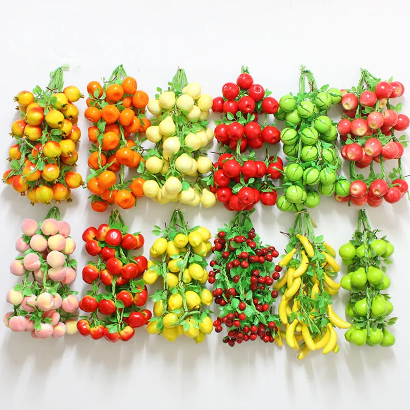 

050 Simulation of vegetable and fruit hanging string simulation plastic model vegetable fruit string