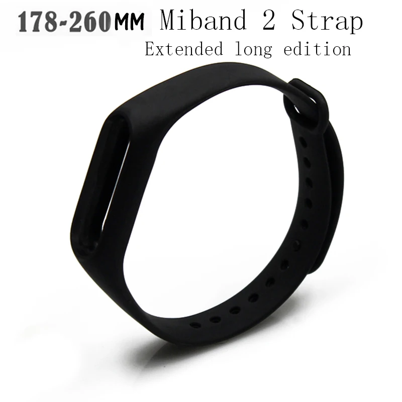 

2017 New extended mi band 2 strap Mi Bracelet Accesso wriststrap miband 2 strap length up to 178 to 260mm Wristband Replacement