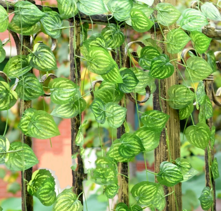 Buy Artificial watermelon leaves silk ivy, fake fabric
