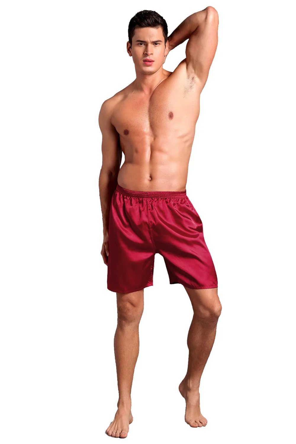 Летние мужские шорты искусственный шелк пляжные шорты Боксеры Домашняя одежда повседневные шорты Фабрика и розничная#3802