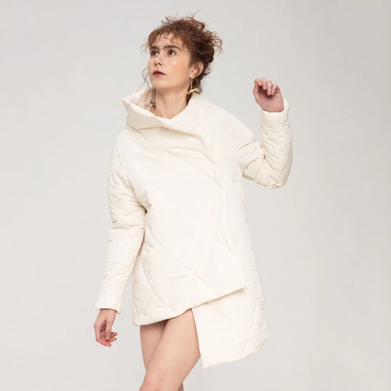Mode Asymétrique Casual Light Couleur Corée Bouton De Manches Green Parka Hiver Couvert Pleine xitao Arrivée Zll2282 2018 Nouvelle Solide Zll2282 white Femmes Iwq7UPOC