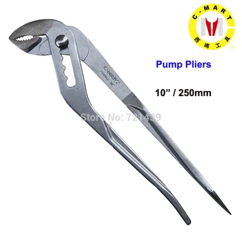 

C-mart tools 10" multifunction Water Pump Pliers Quick-release Plumbing Pliers Straight Jaw Groove Joint Pliers Hand tools