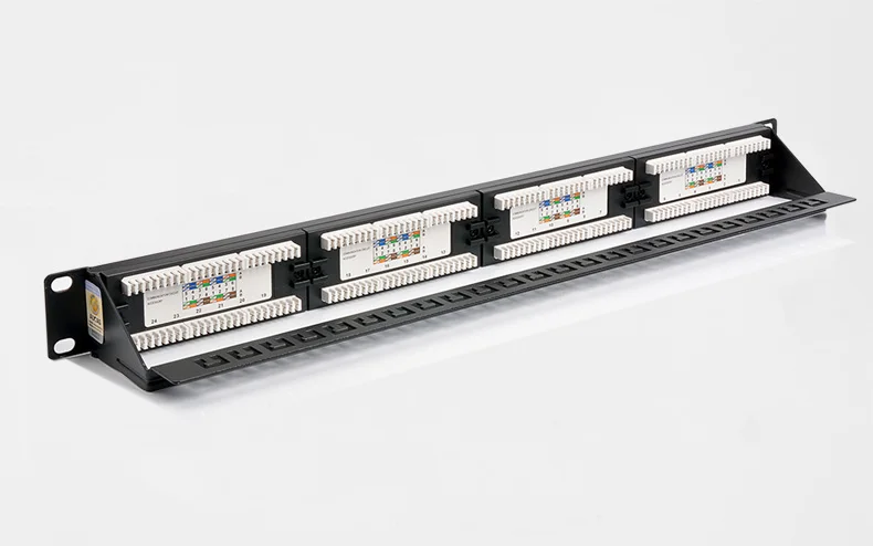 AUCAS Анти Пыль CAT5E 24 порта патч-панель рамка с RJ45 keyston модуль jack Разъем адаптеры