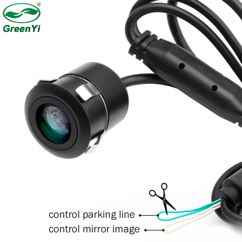 

Mini Waterproof Car Vehicle Rearview Front Side View Rear View Camera With Mirror Image Parking Line Convert Line